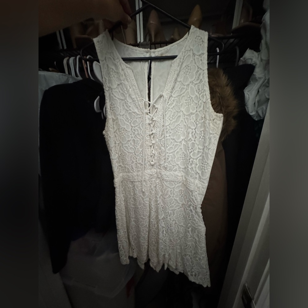 Lace White romper